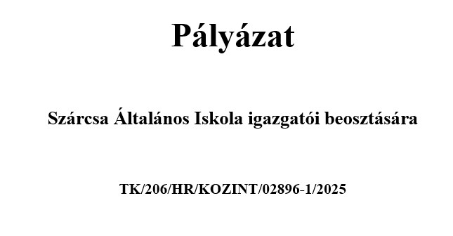 igazgatoi palyazat 2025